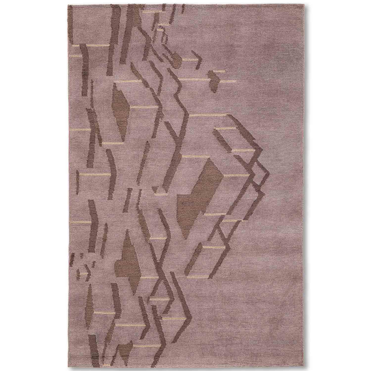 Altered Dimensions Hand Knotted Wool Rug By Shripal Munshi – Wool & Silk Blend Hand Knotted carpet by Ajaypee Carpet