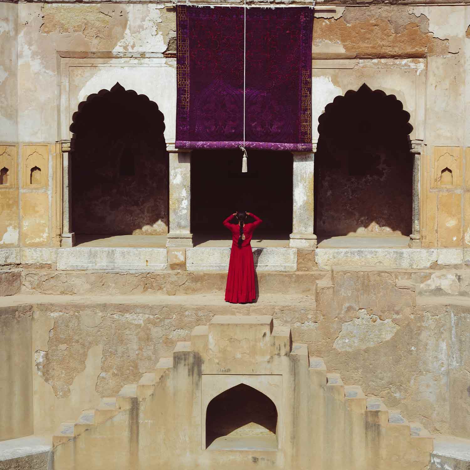 Amethyst Floral Hand Knotted Woollen And Viscose Rug view 2