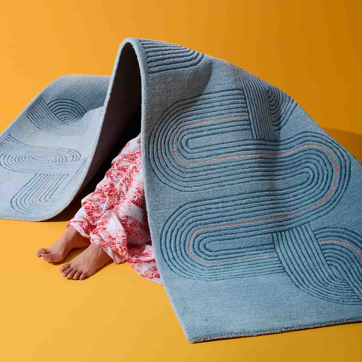 Farida Hand Tufted Woollen And Viscose Rug – Wool & Silk Blend Hand Tufted carpet by Ajaypee Carpet