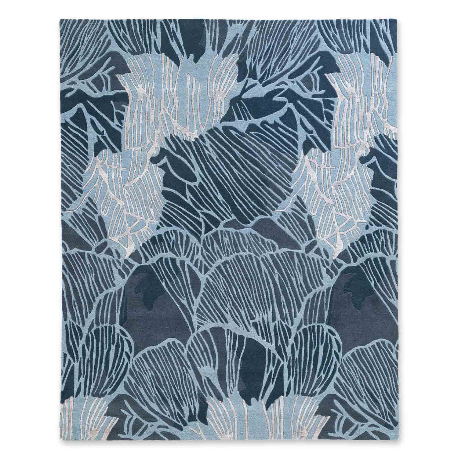 Opal Ikat Rug – Wool & Silk Blend Hand Knotted carpet by Ajaypee Carpet