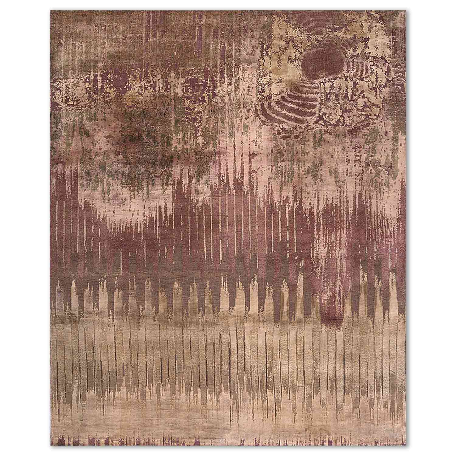 Bandhejj Hand Knotted Woollen And Silk Rug – Wool & Silk Blend Hand Knotted carpet by Ajaypee Carpet