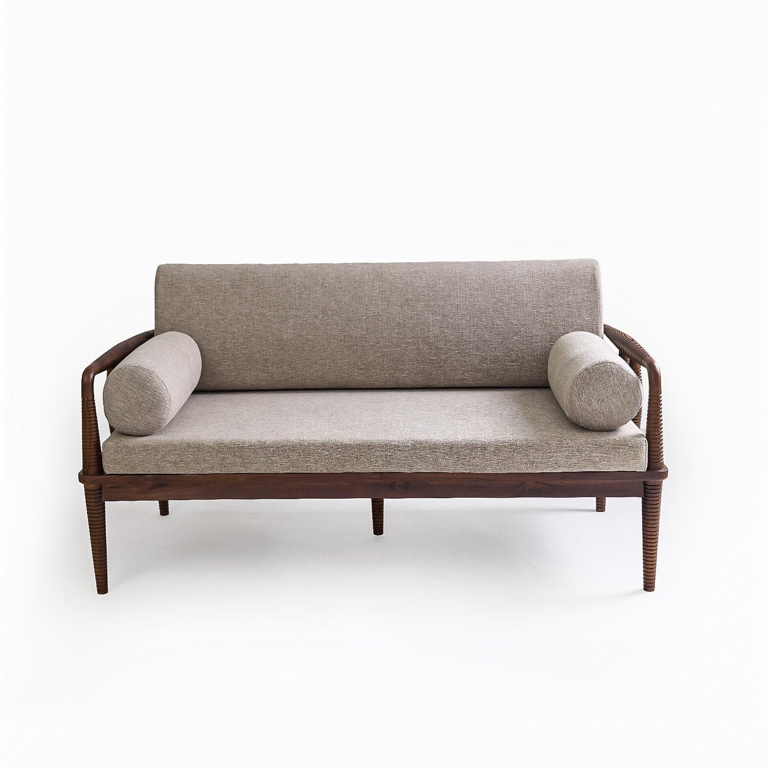 Aranya Double Seater sofa(Wood Piers) view 2