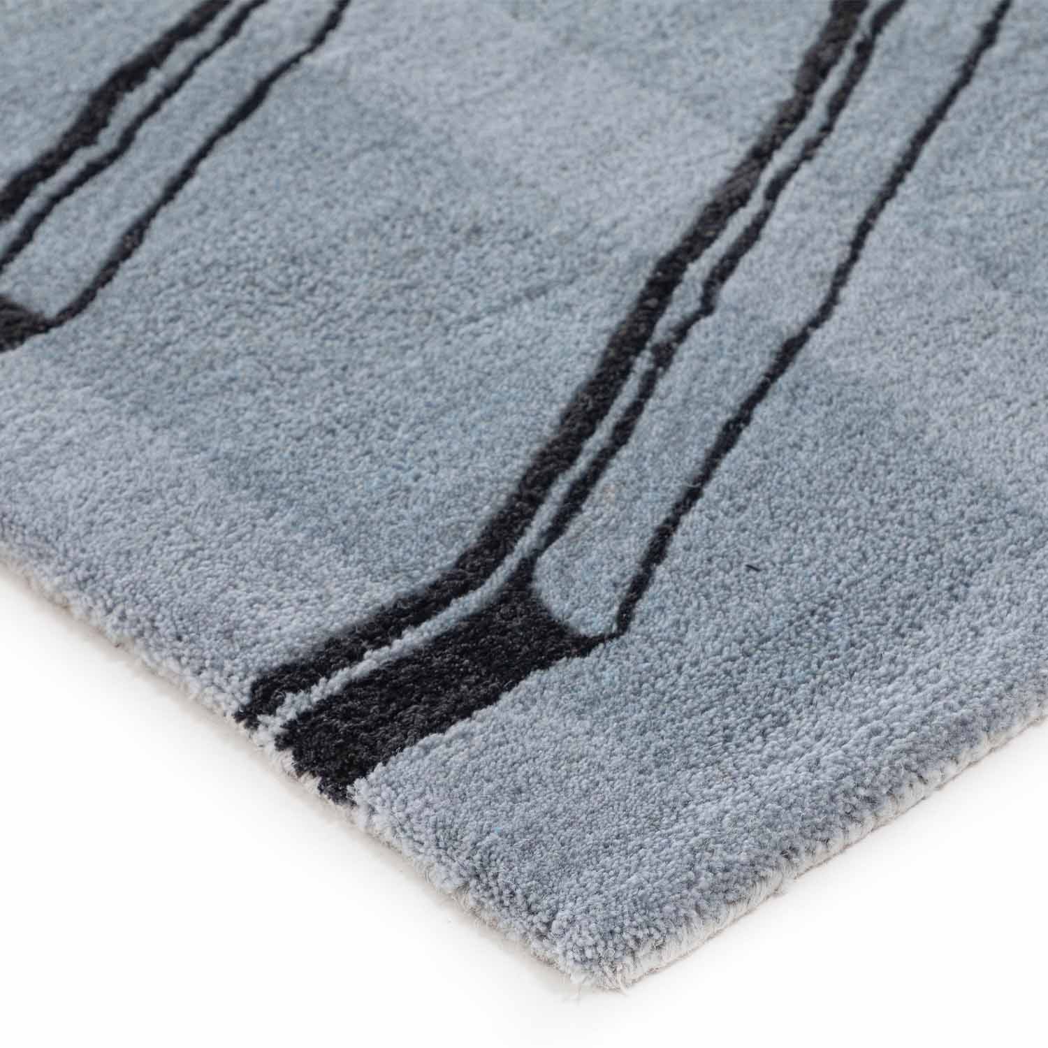 Bend It Like Steel Hand Tufted Woollen And Viscose Rug By Shripal Munshi view 3