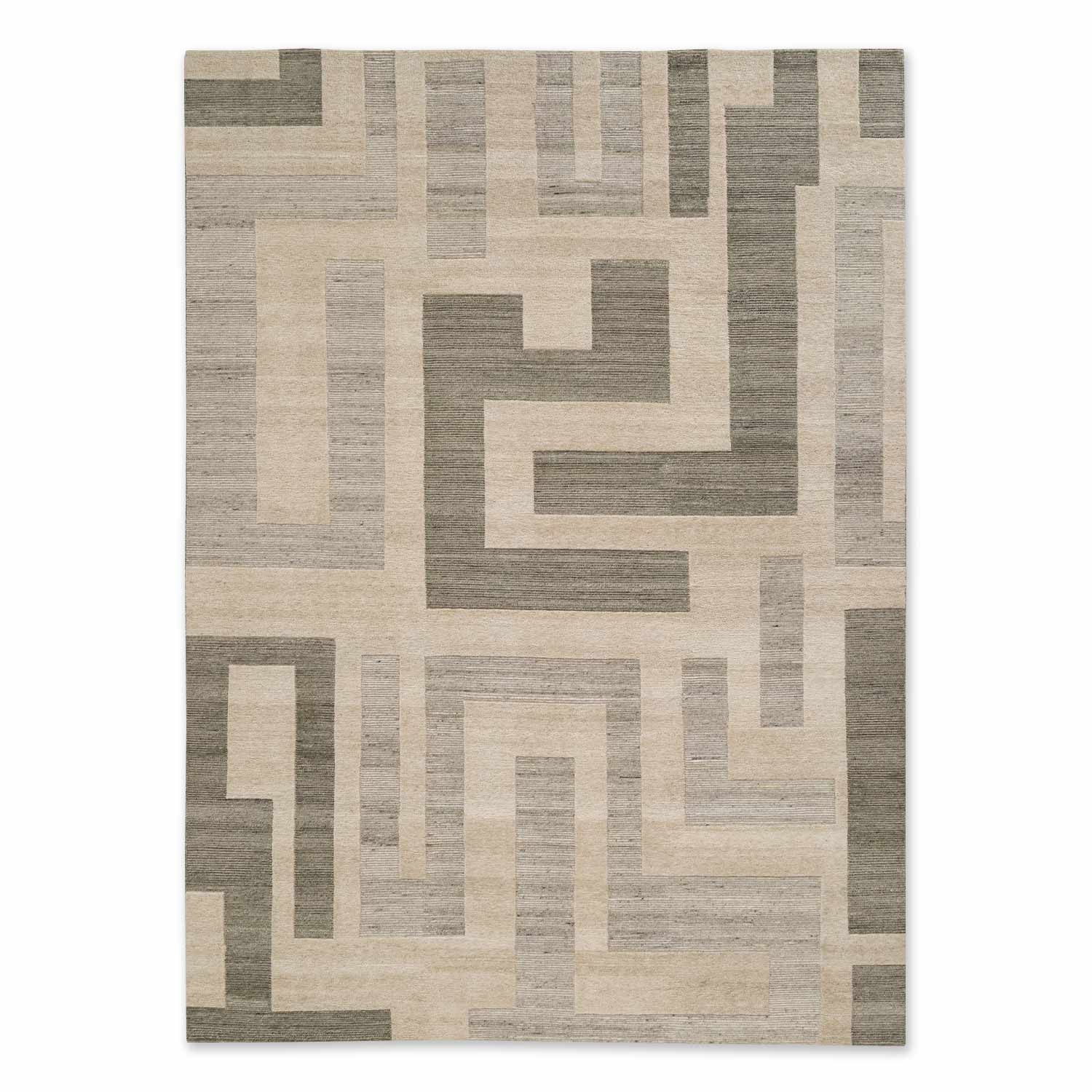 Enzo Hand Knotted  Woollen Rug – Wool & Silk Blend Hand Knotted carpet by Ajaypee Carpet