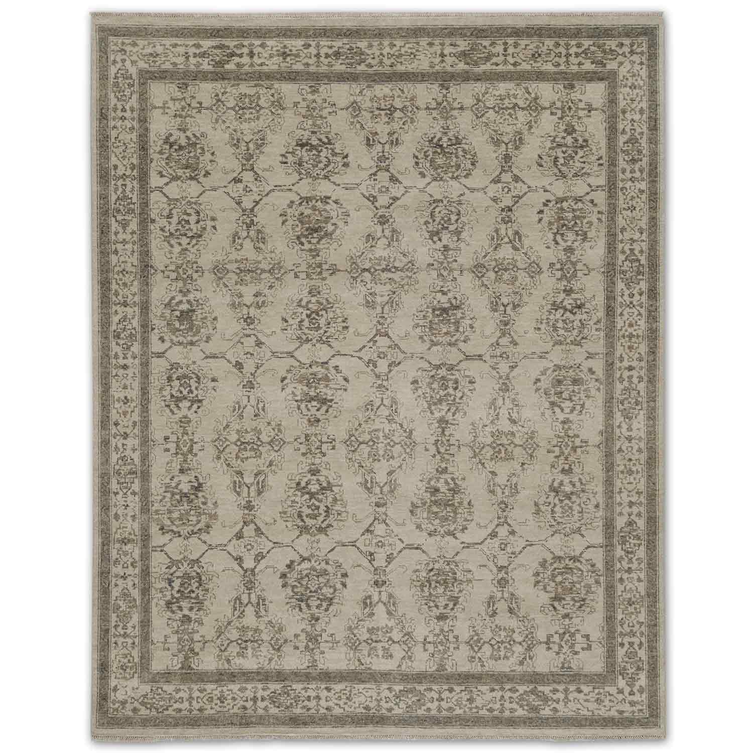 Farhan Hand Knotted Woollen Rug – Wool & Silk Blend Hand Knotted carpet by Ajaypee Carpet