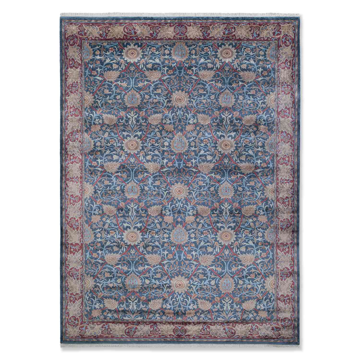 Celestial Hand Knotted Silk Rug – Wool & Silk Blend Hand Knotted carpet by Ajaypee Carpet