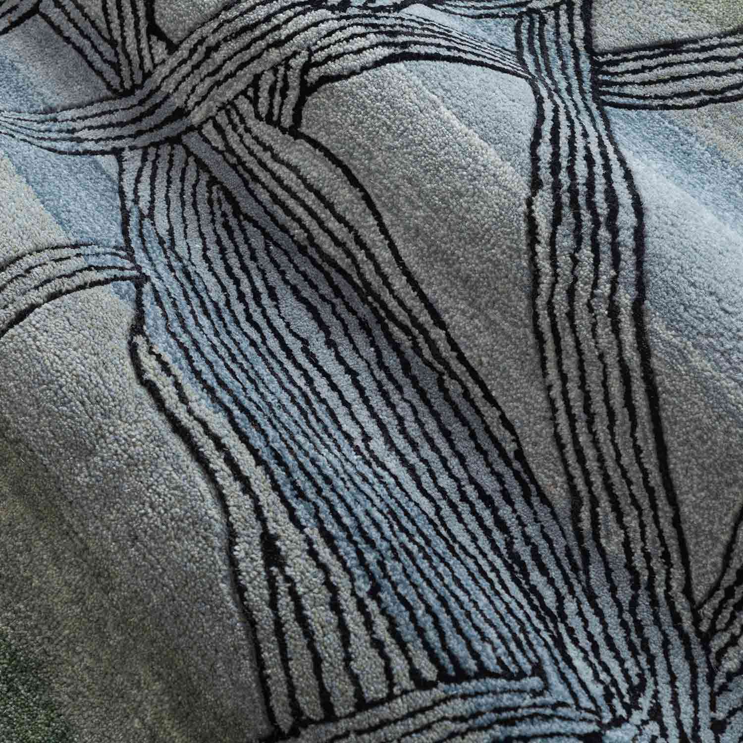 Algae Hand Tufted Woollen And Viscose Rug view 5