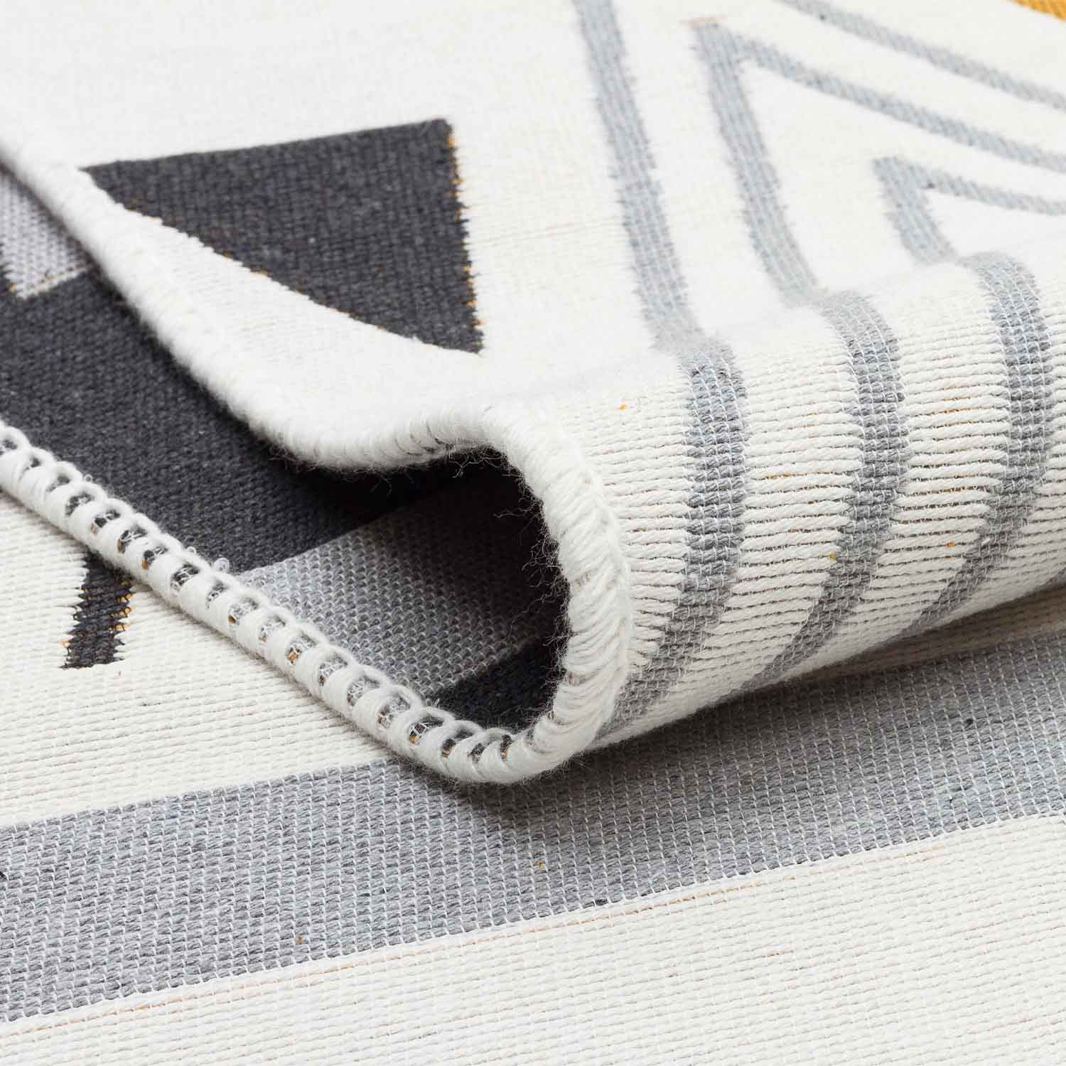 Arya Recycled Cotton Reversible Kilim view 5