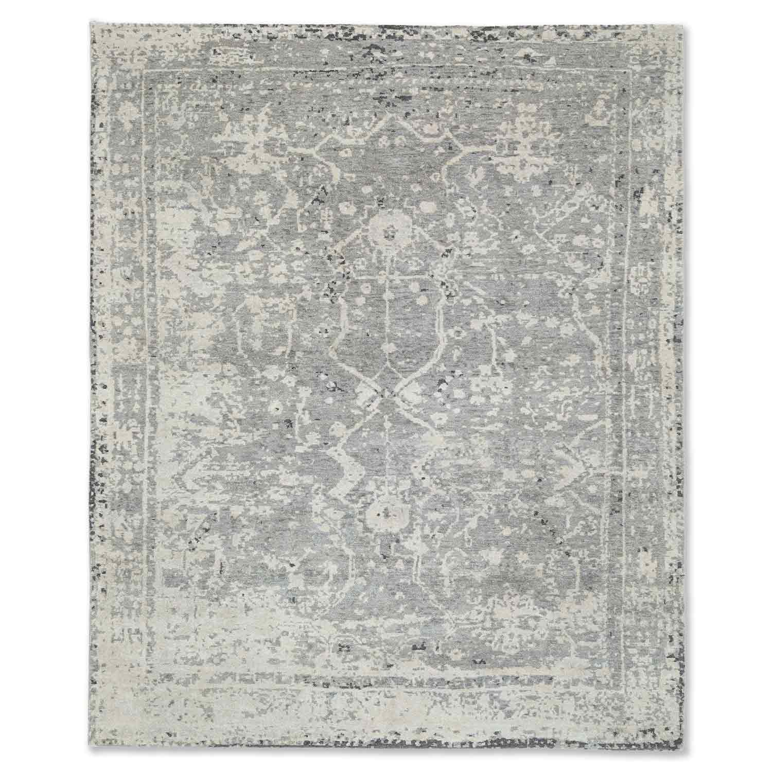 Axar Hand Knotted Woollen  Rug – Wool & Silk Blend Hand Knotted carpet by Ajaypee Carpet