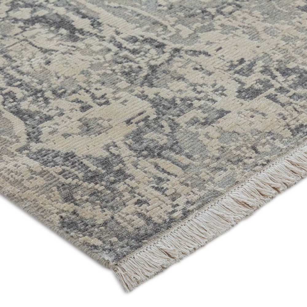 Aleeba Hand Knotted Woollen And Silk Rug view 3