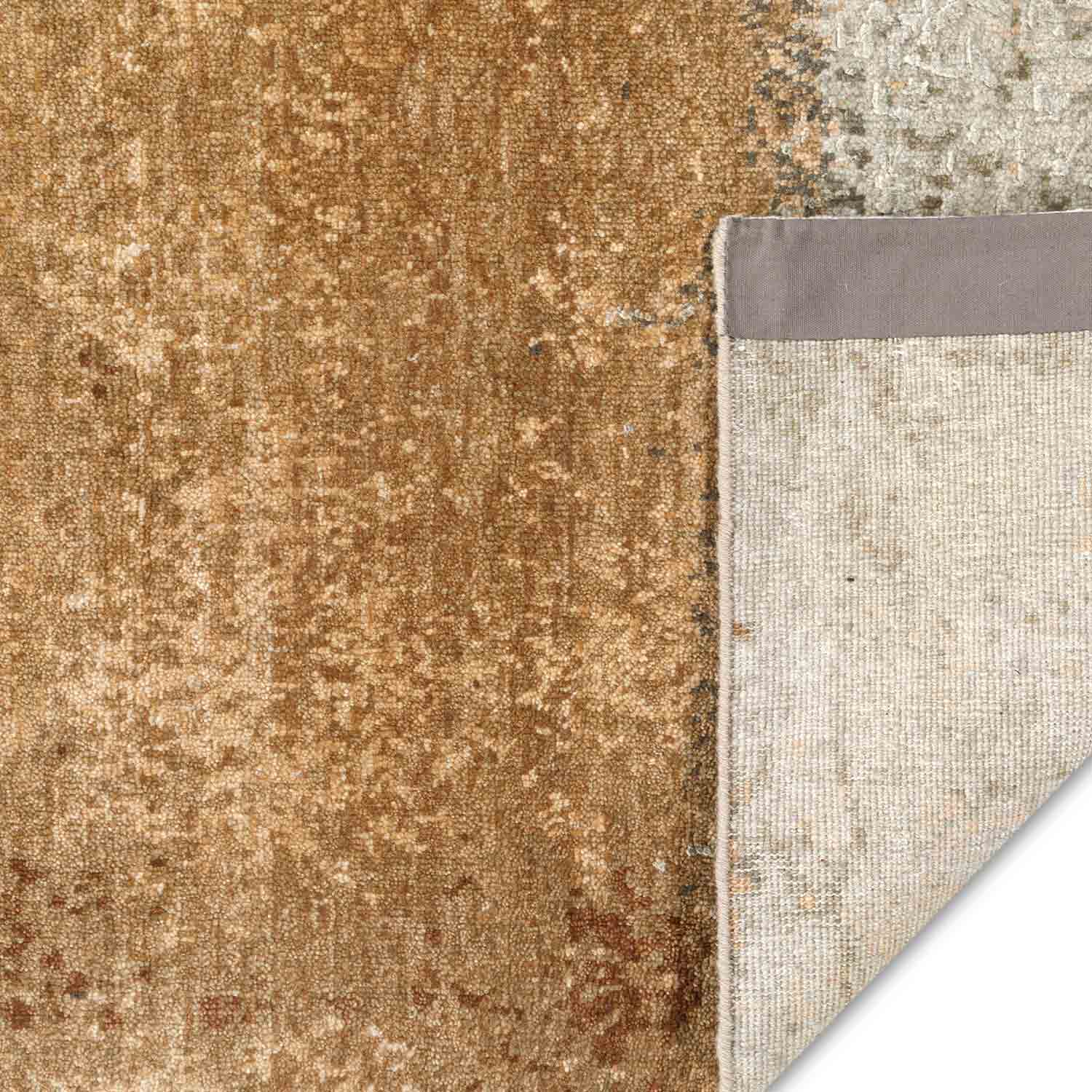 Cantaloupe  Hand Knotted Woollen And Silk Rug view 5