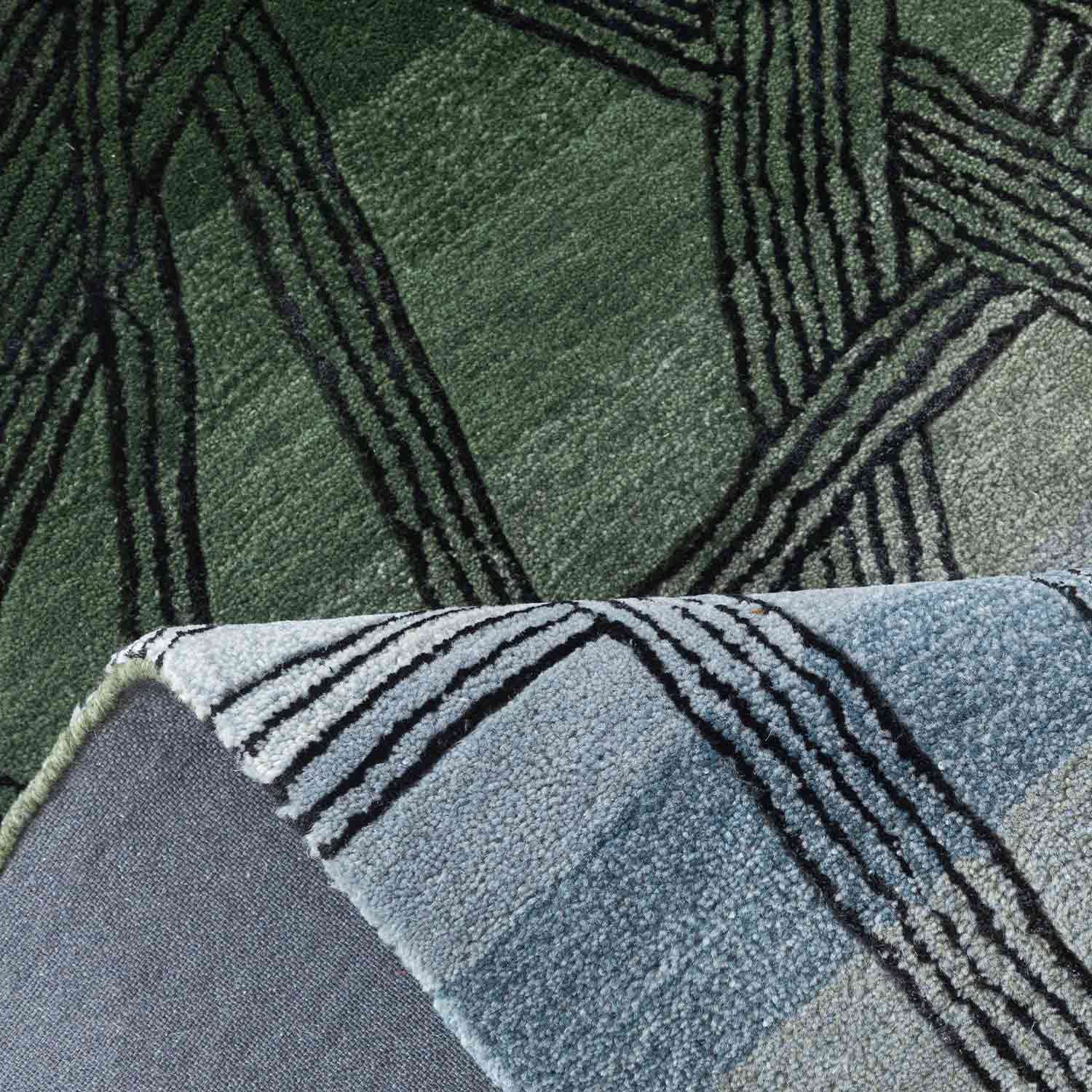 Algae Hand Tufted Woollen And Viscose Rug view 10