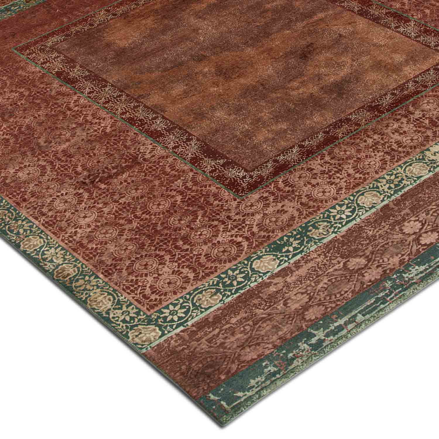 Caftan Hand Knotted Silk Rug by Tarun Tahiliani view 3