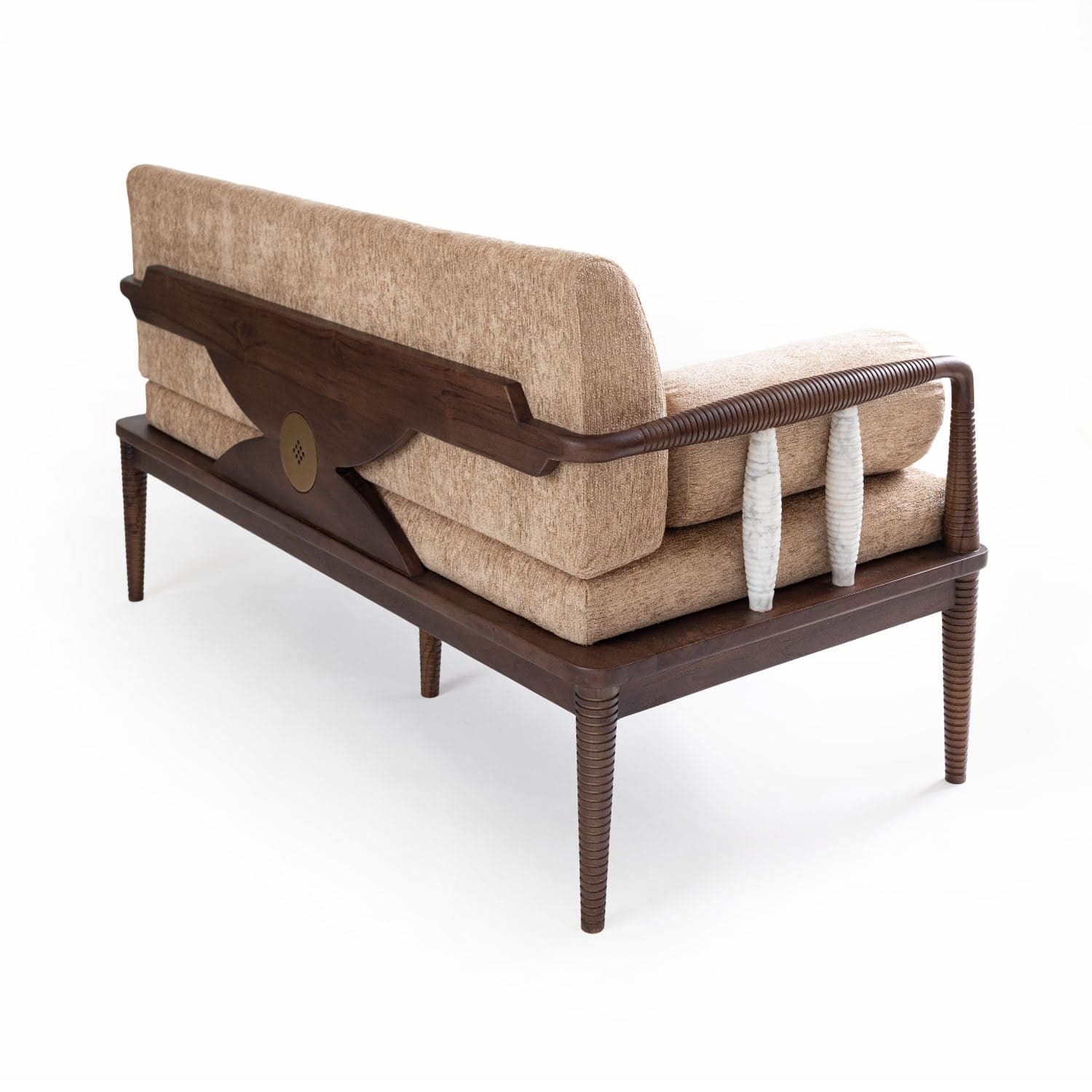 Aranya Double Seater Sofa(Marble Piers) view 5