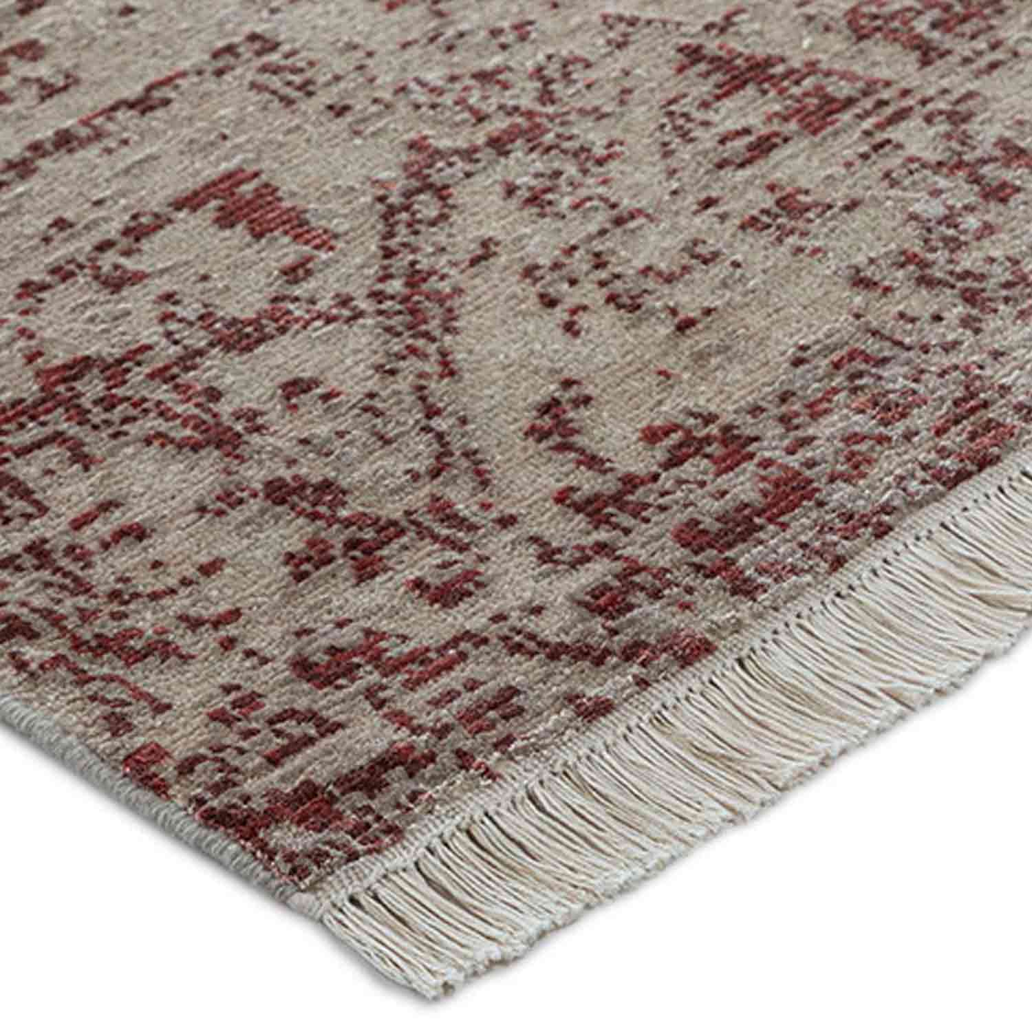 Abiha-X Hand Knotted Woollen And Viscose Rug view 3