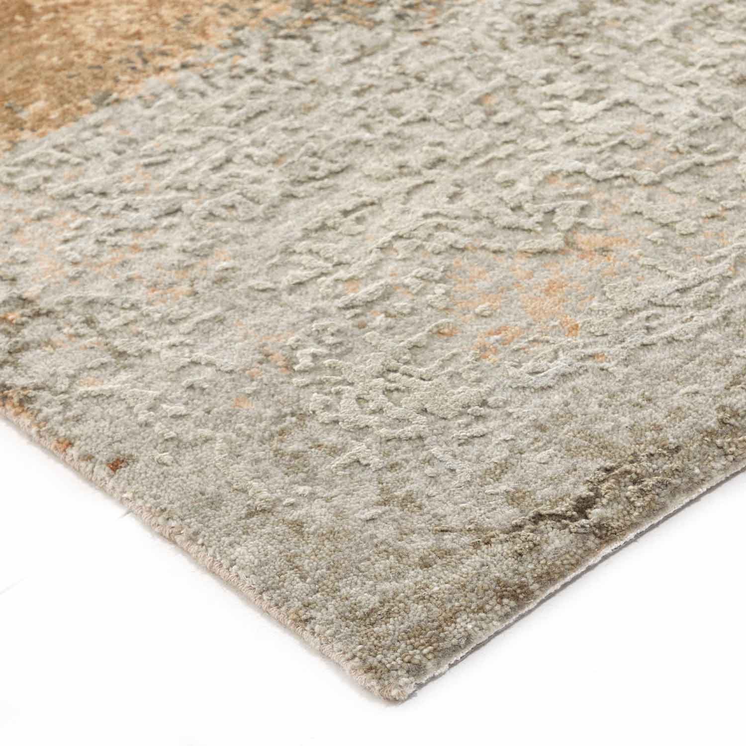 Cantaloupe  Hand Knotted Woollen And Silk Rug view 2