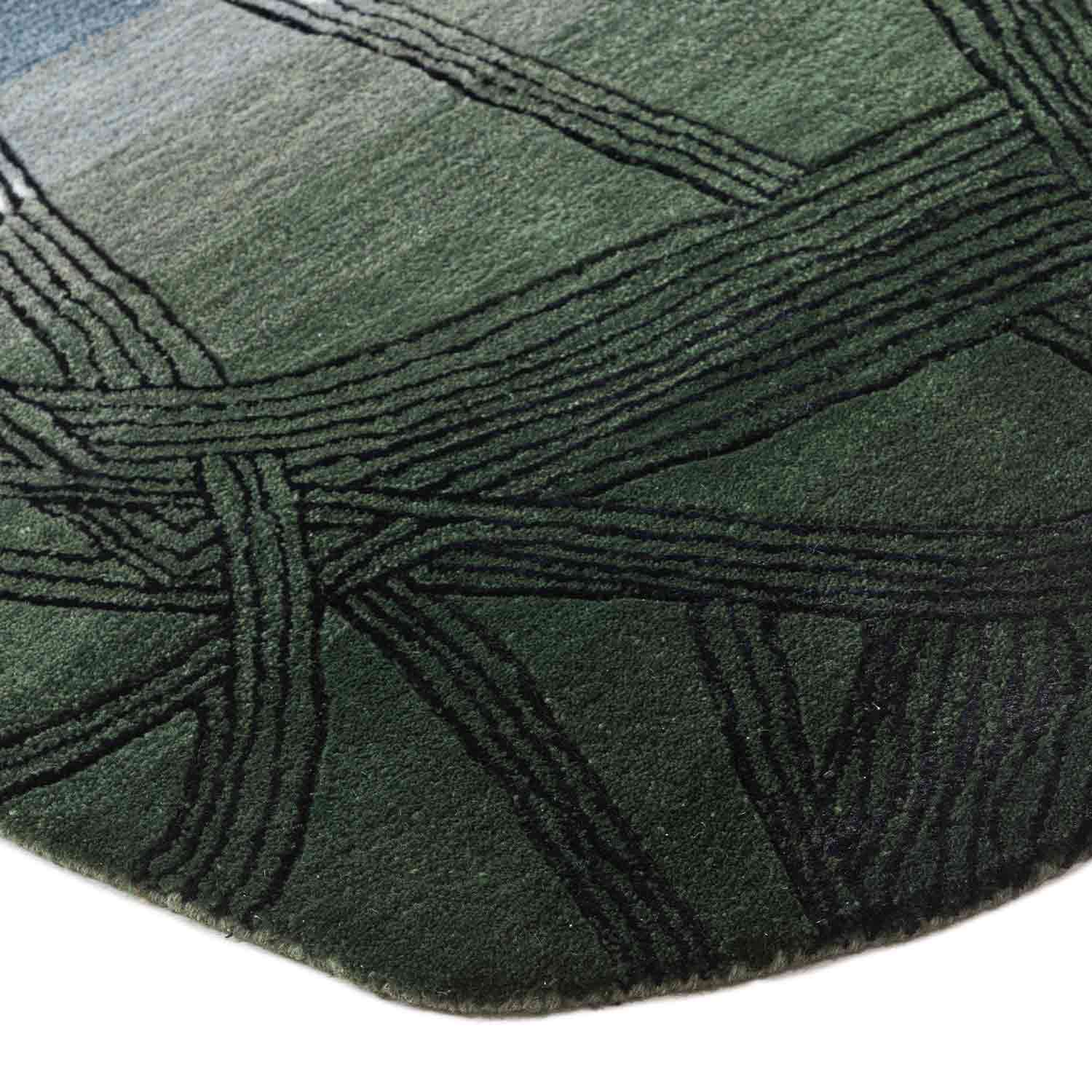 Algae Hand Tufted Woollen And Viscose Rug view 6