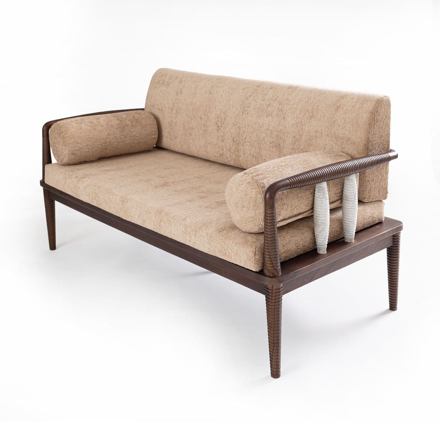 Aranya Double Seater Sofa(Marble Piers) view 2