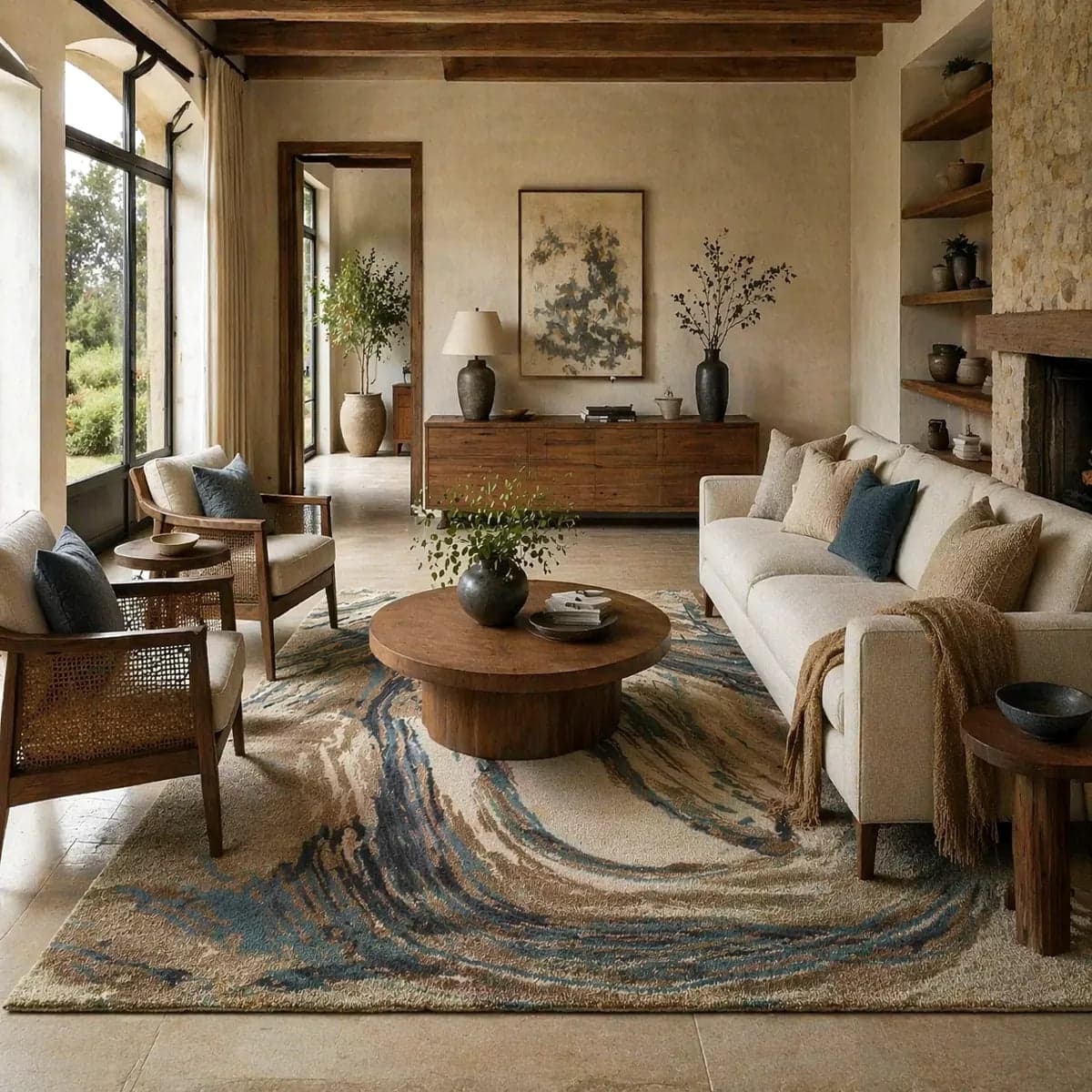 Contour Hand Tufted Wool Rug – Wool & Silk Blend Hand Tufted carpet by Ajaypee Carpet