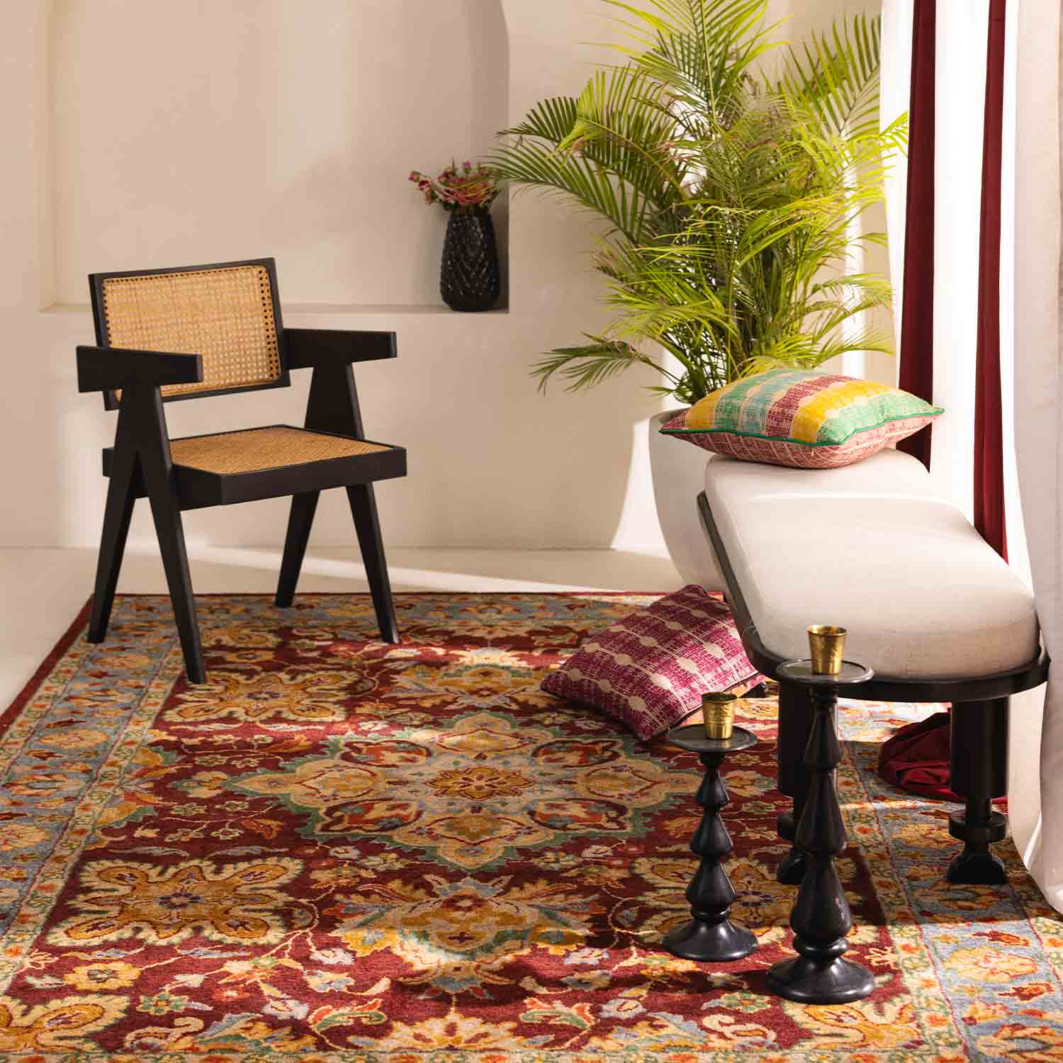 Luxe Contour Rug – Viscose (Art Silk) Hand Knotted carpet by Ajaypee Carpet