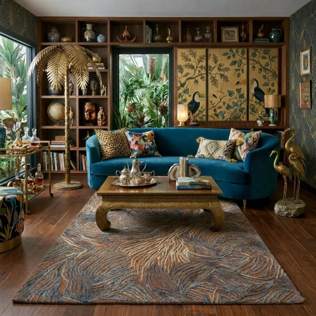 Crimson Zenith Rug – New Zealand Wool Flatweave carpet by Ajaypee Carpet