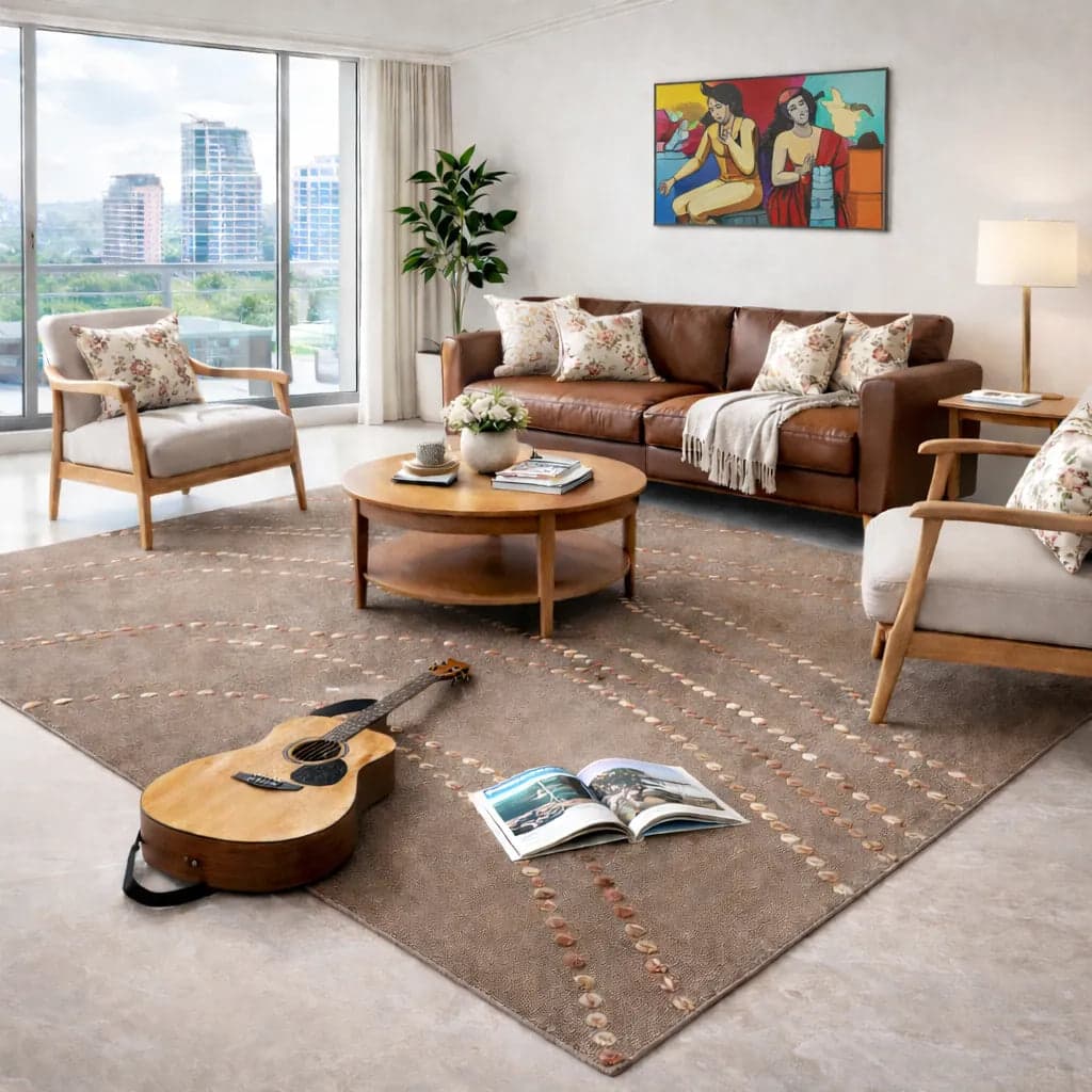 Emberline Hand Tufted Woollen Rug – Wool & Silk Blend Hand Tufted carpet by Ajaypee Carpet