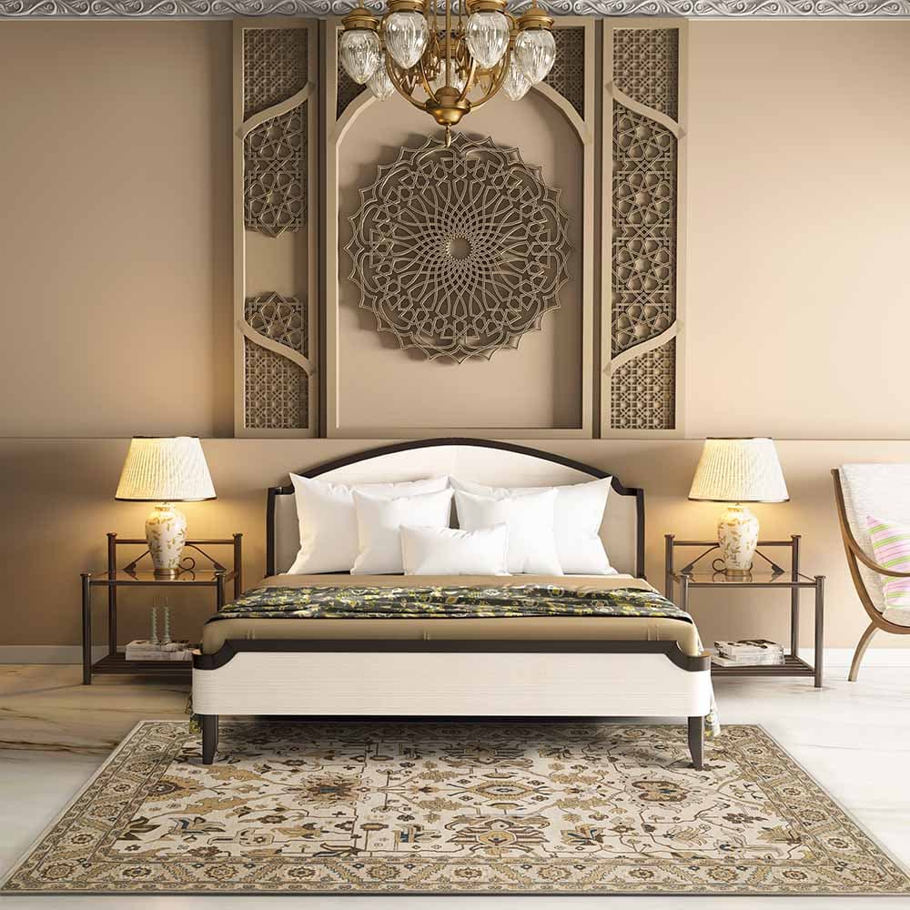 Bakshaish Hand Knotted Woollen Rug – Wool & Silk Blend Hand Knotted carpet by Ajaypee Carpet