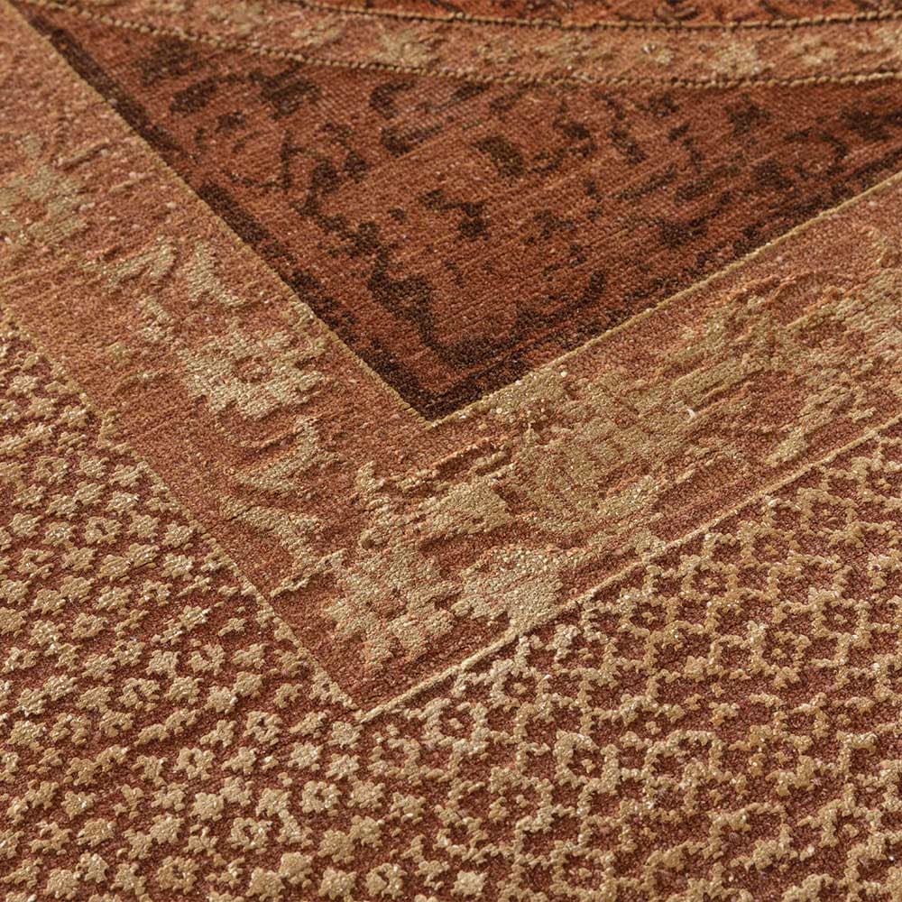 Charbagh Hand Knotted Woollen and Silk Rug By Tarun Tahiliani view 3