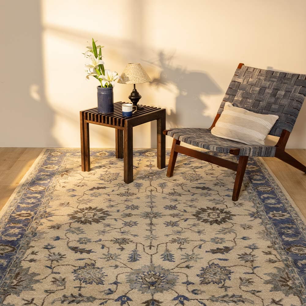 Behrouz Hand Tufted Woollen Rug – Wool & Silk Blend Hand Tufted carpet by Ajaypee Carpet