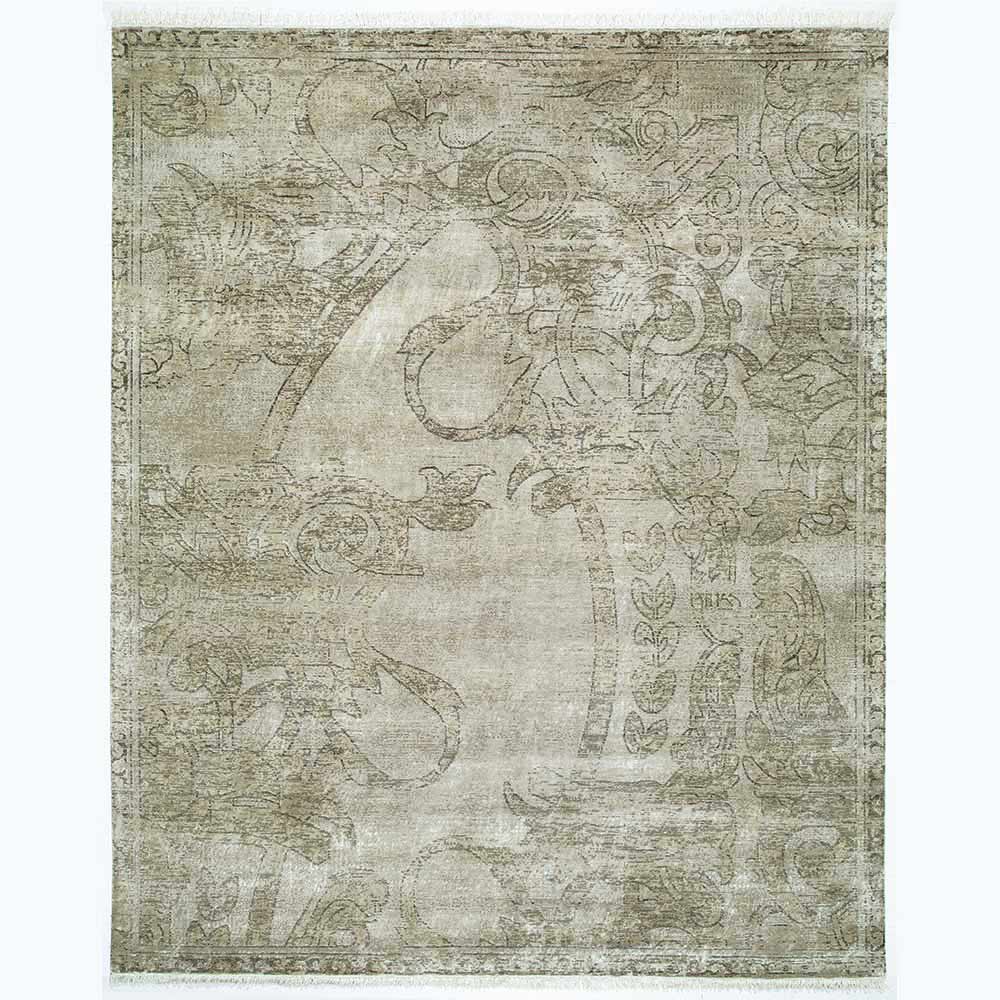 Vintage Cedar Floor Covering – Viscose (Art Silk) Flatweave carpet by Ajaypee Carpet