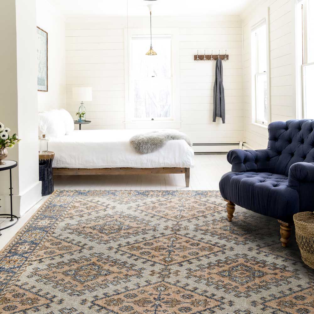 Crimson Mosaic Carpet – Pure Silk Hand Knotted carpet by Ajaypee Carpet