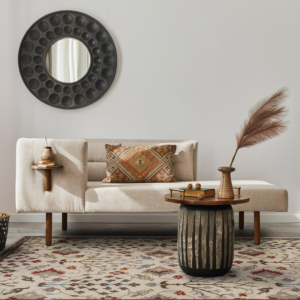 Dynasty Arabesque Runner – Cotton Kilim carpet by Ajaypee Carpet