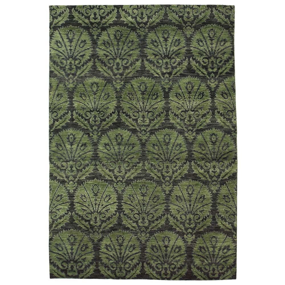 Azul Hand Knotted Woollen Rug – Wool & Silk Blend Hand Knotted carpet by Ajaypee Carpet