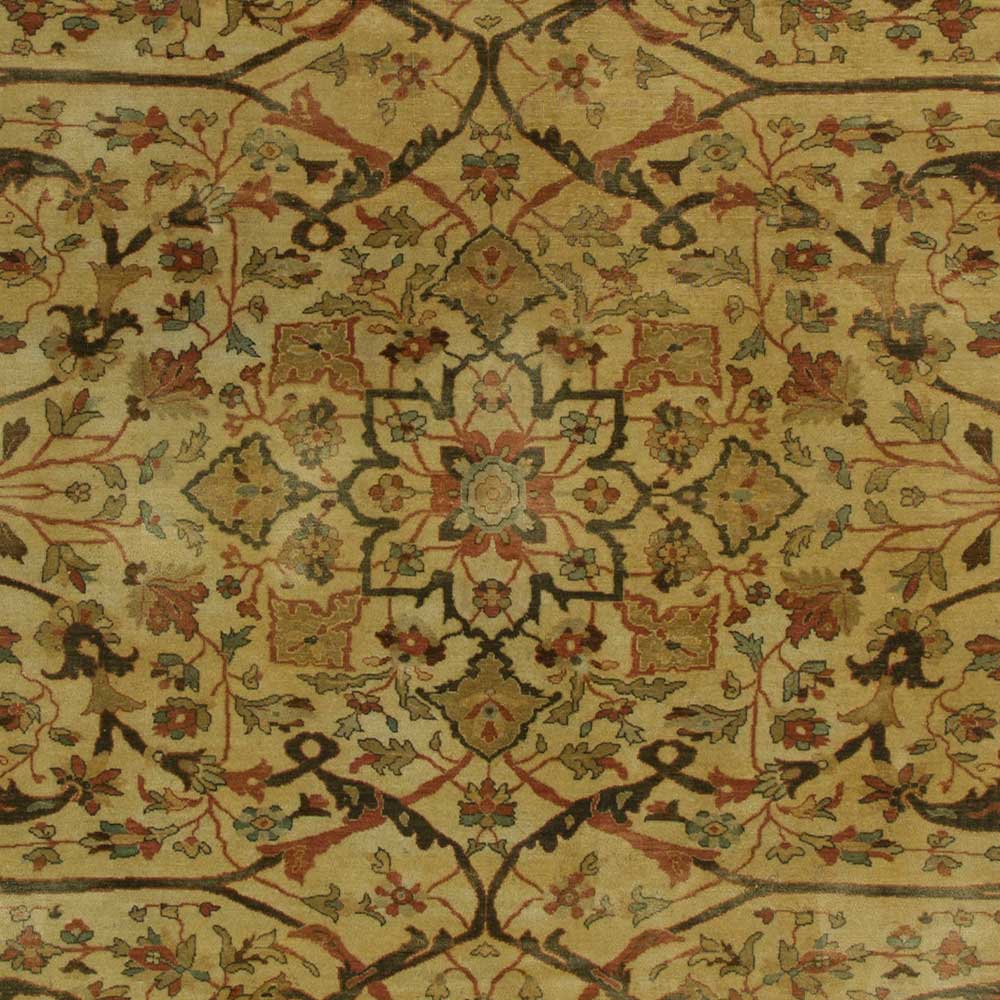 Azal Hand Knotted Woollen Rug - New Zealand Wool - Hand Knotted - Ajaypee Carpets (Thumbnail 3)