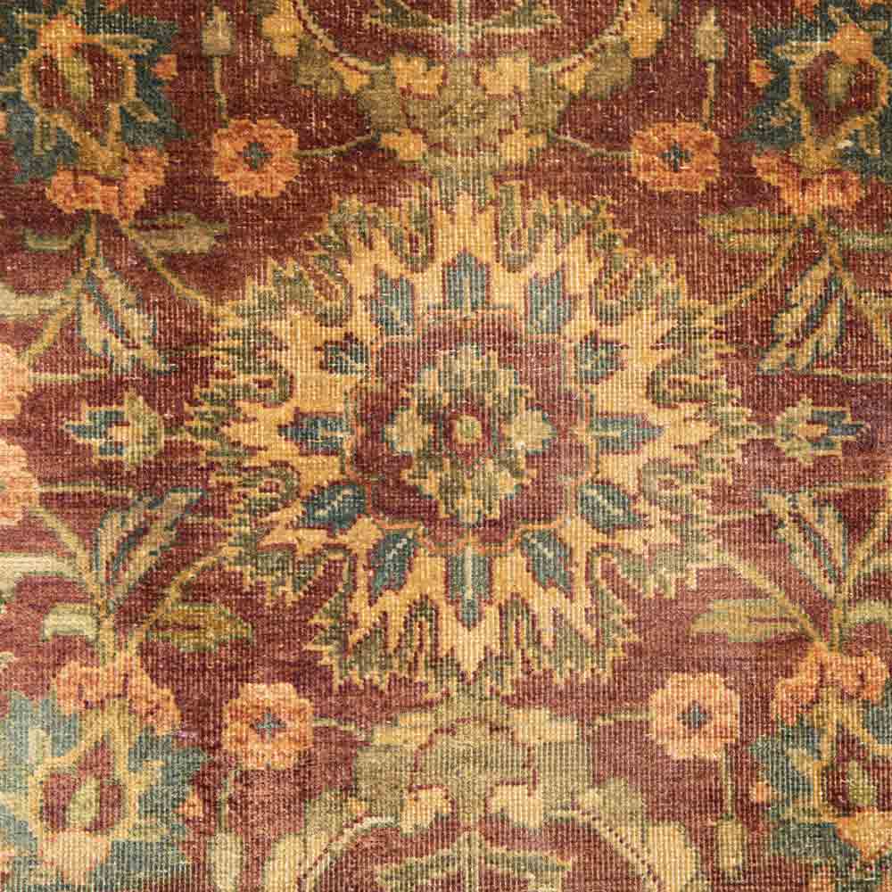 Babak Hand Knotted Nizam Woollen Rug - New Zealand Wool - Hand Knotted - Ajaypee Carpets (Thumbnail 4)