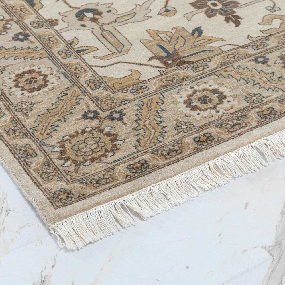 Bakshaish Hand Knotted Woollen Rug - New Zealand Wool - Hand Knotted - Ajaypee Carpets (Thumbnail 3)