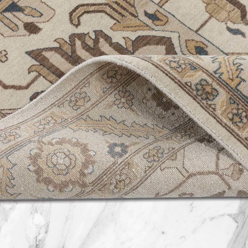 Bakshaish Hand Knotted Woollen Rug - New Zealand Wool - Hand Knotted - Ajaypee Carpets (Thumbnail 5)