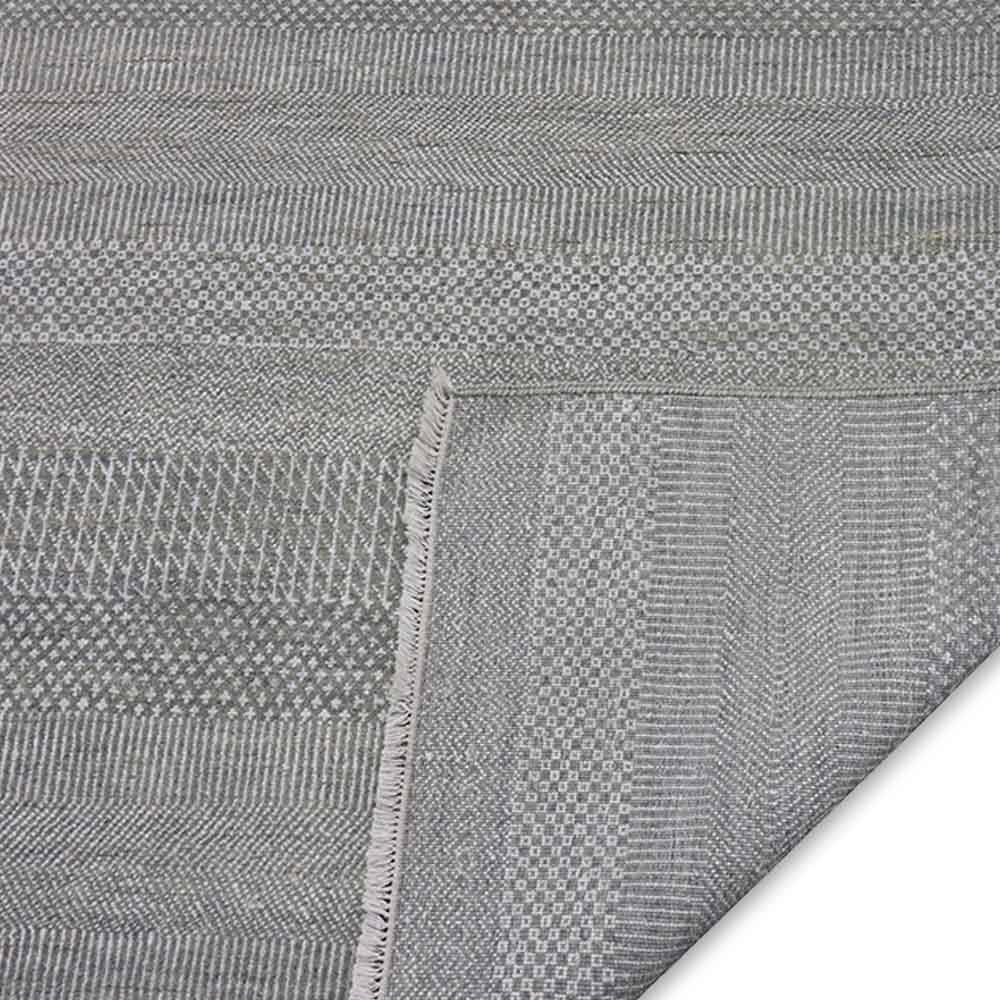 Benjamin Hand Knotted Woollen And Viscose Rug - Wool & Viscose Blend - Hand Knotted - Ajaypee Carpets (Thumbnail 4)