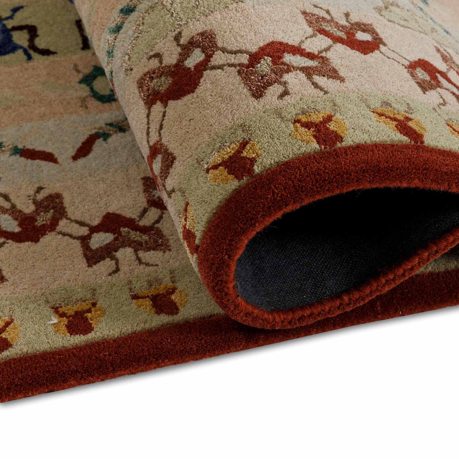 Blush Mosaic Hand Tufted Woollen And Viscose Rug - Wool & Viscose Blend - Hand Tufted - Ajaypee Carpets (Thumbnail 3)