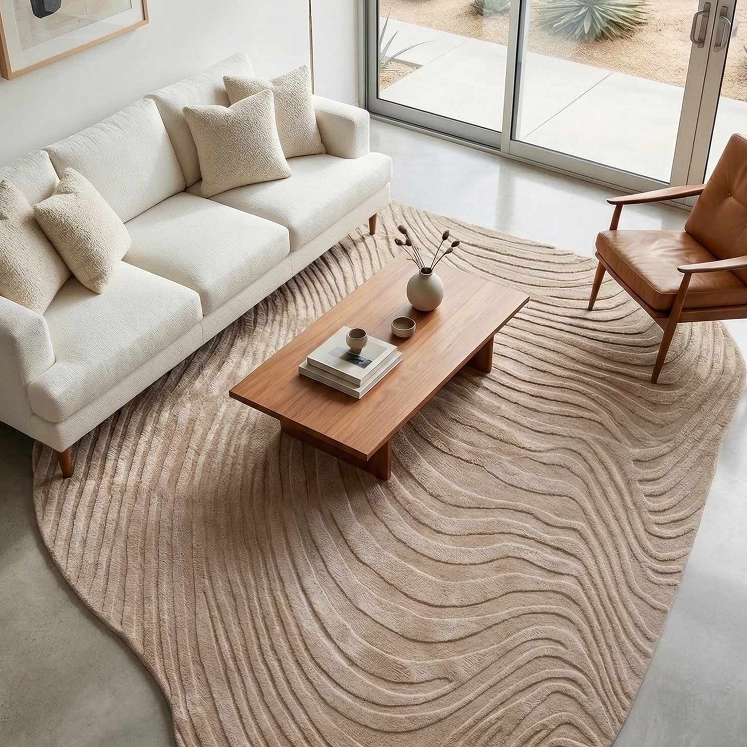 Caelum Hand Tufted Viscose Rug - Viscose (Art Silk) - Hand Tufted - Ajaypee Carpets (Thumbnail 3)