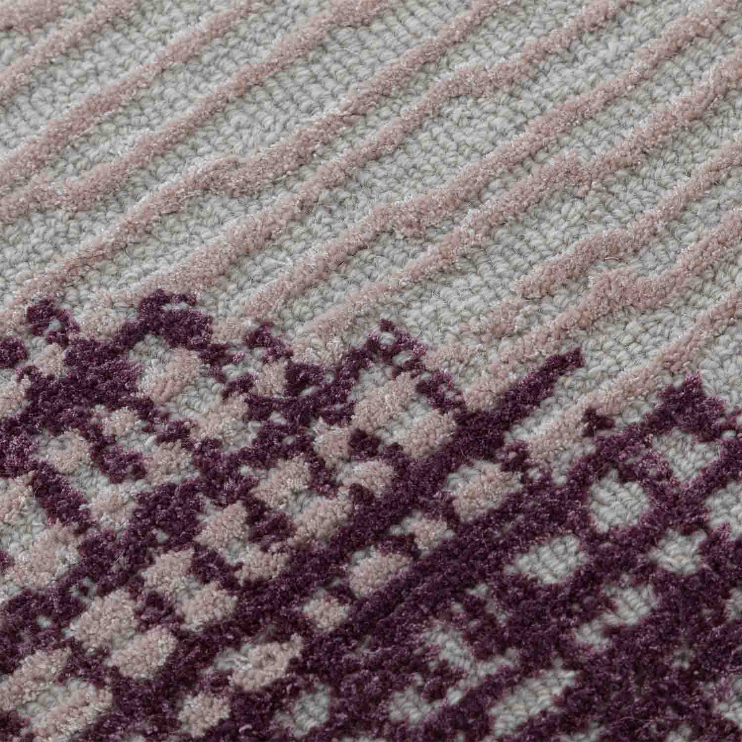 Cairo Hand Tufted Woollen And Viscose Rug - Wool & Viscose Blend - Hand Tufted - Ajaypee Carpets (Thumbnail 3)