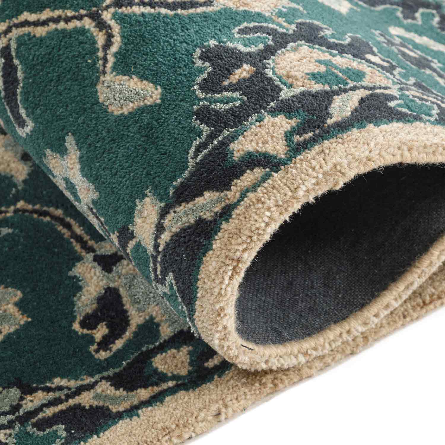 Caroline Hand Tufted Woollen Rug - New Zealand Wool - Hand Tufted - Ajaypee Carpets (Thumbnail 4)