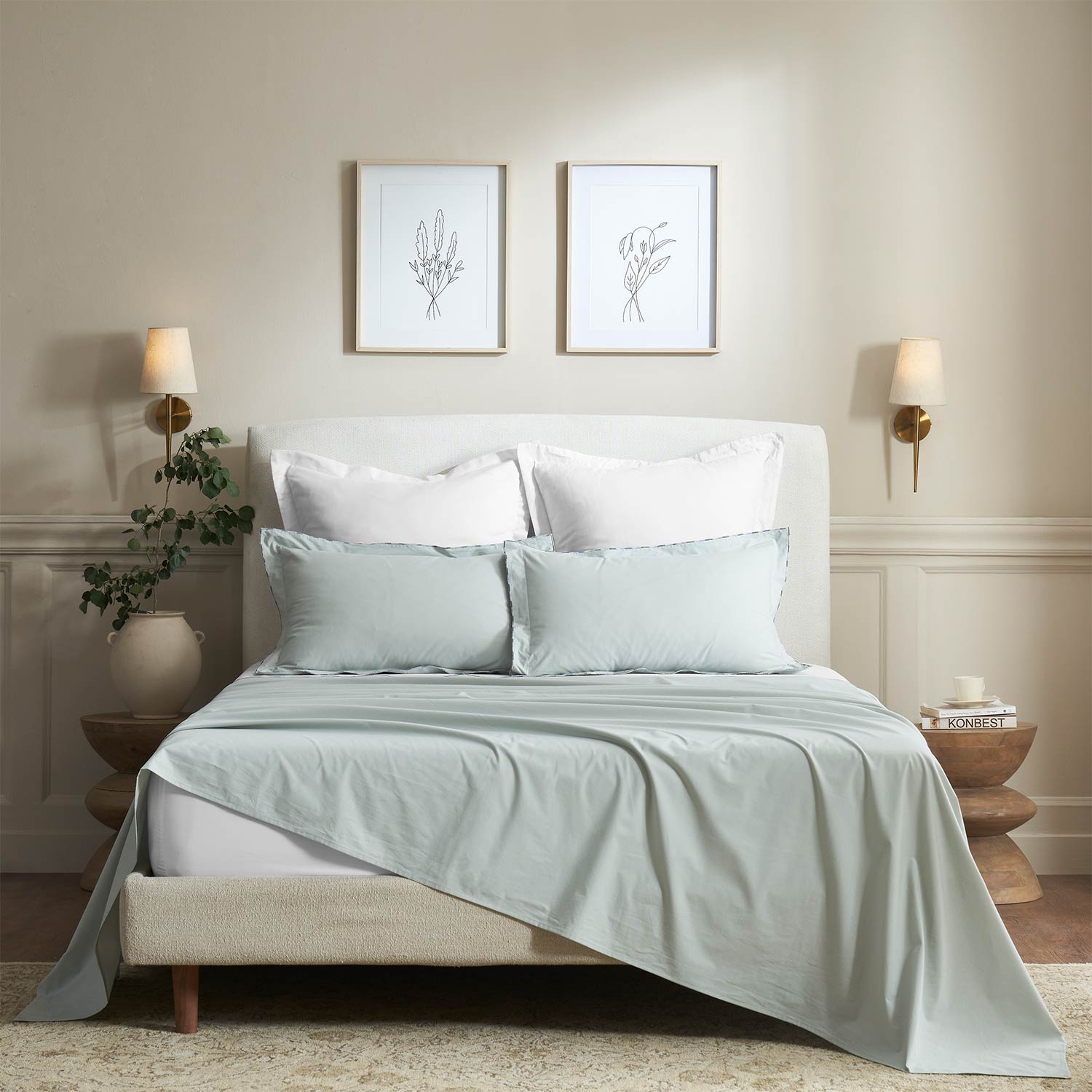 Celune Cotton Percale Bedsheet Set – Cotton Hand Knotted carpet by Ajaypee Carpet