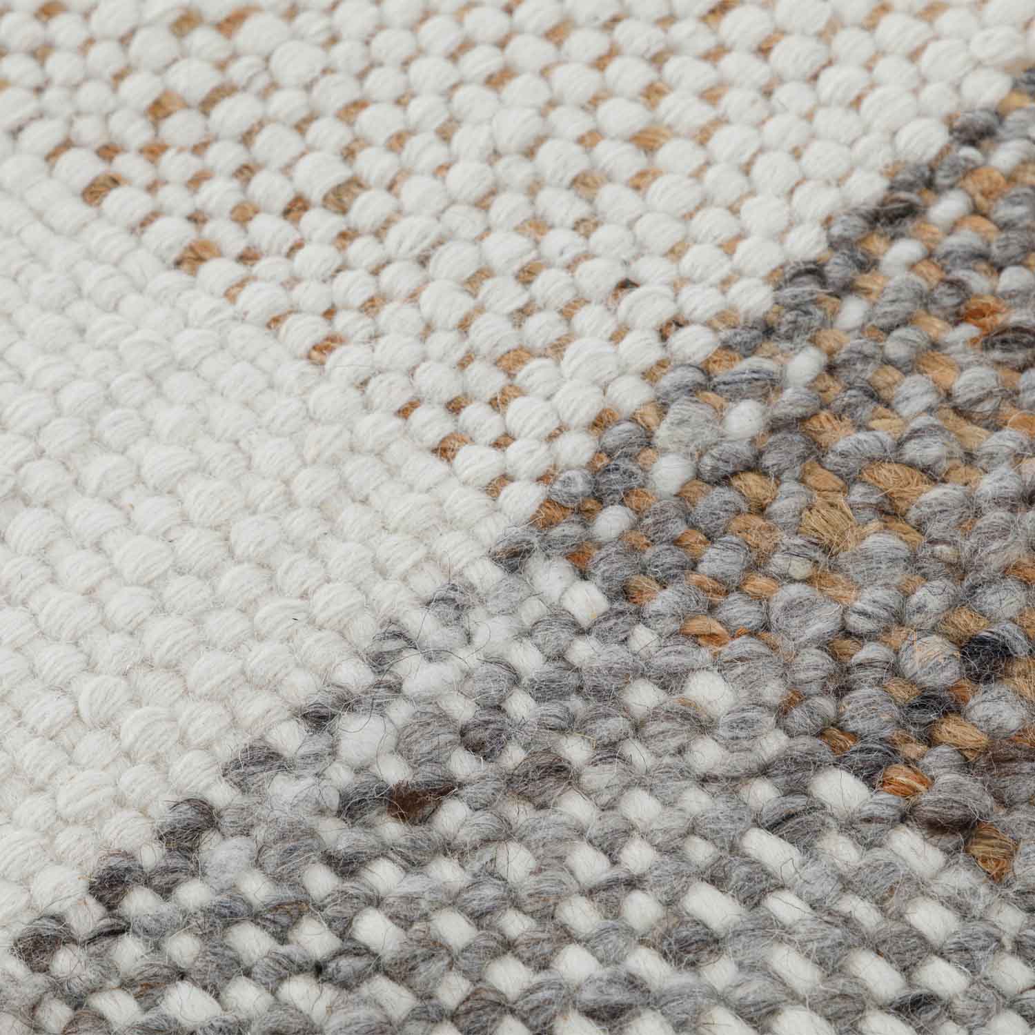 Chand Flat Weave Wool And Jute Dhurrie - New Zealand Wool - Dhurrie - Ajaypee Carpets (Thumbnail 4)