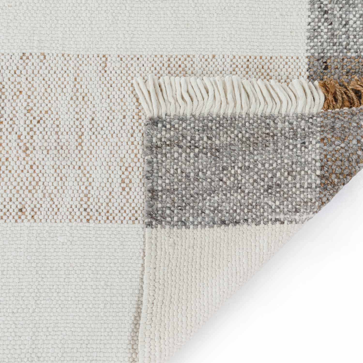 Chand Flat Weave Wool And Jute Dhurrie - New Zealand Wool - Dhurrie - Ajaypee Carpets (Thumbnail 5)