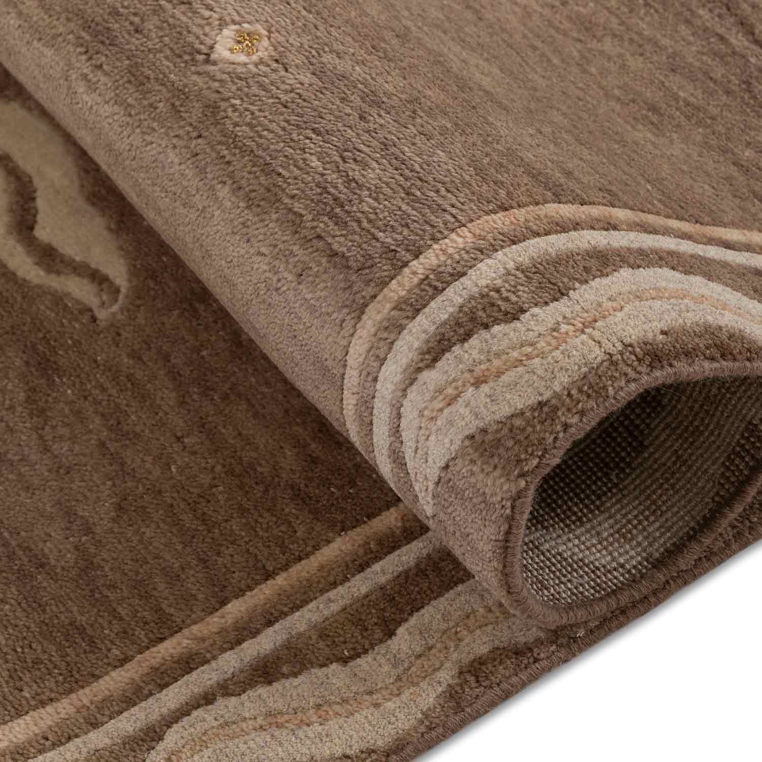 Chandmani Hand Knotted Woollen Rug - New Zealand Wool - Hand Knotted - Ajaypee Carpets (Thumbnail 5)