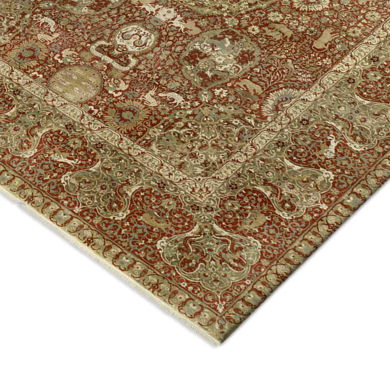 Chelseaa Hand Knotted Woollen Rug - New Zealand Wool - Hand Knotted - Ajaypee Carpets (Thumbnail 3)