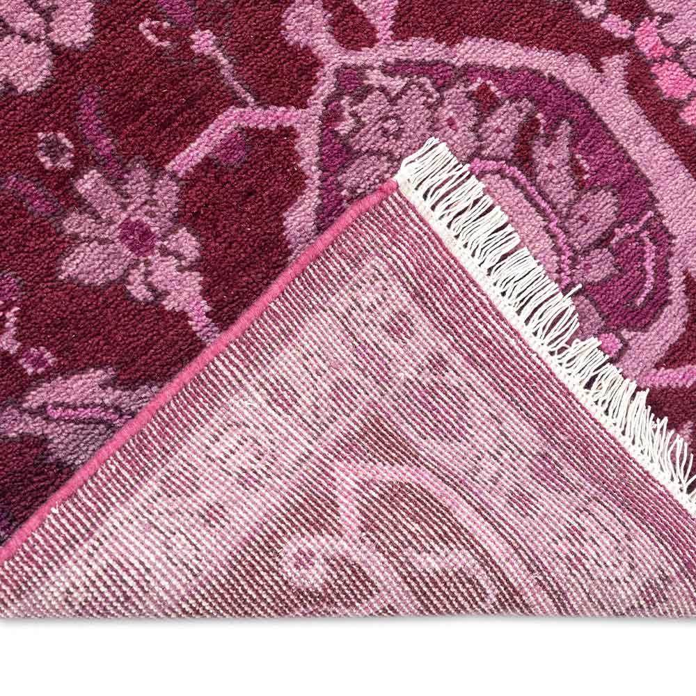 Copper Hand Knotted Woollen Rug - New Zealand Wool - Hand Knotted - Ajaypee Carpets (Thumbnail 5)