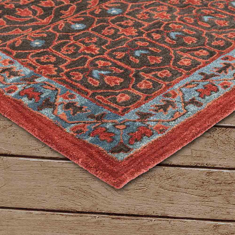 Coptic Hand Tufted Woollen Rug - New Zealand Wool - Hand Tufted - Ajaypee Carpets (Thumbnail 3)