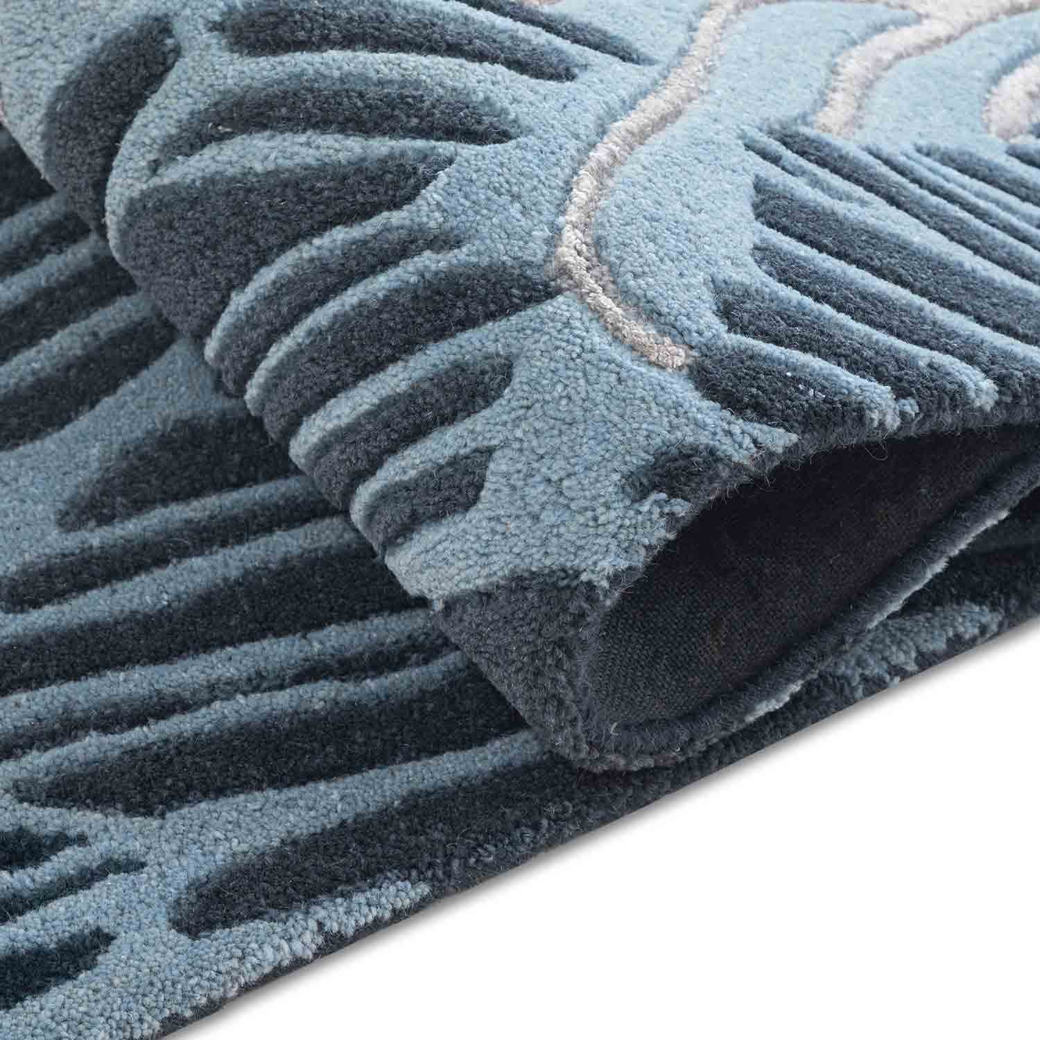 Corra Hand Tufted Woollen And Viscose Runner - Wool & Viscose Blend - Hand Tufted - Ajaypee Carpets (Thumbnail 5)
